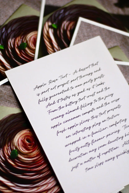 Description of apple rose tart photo print