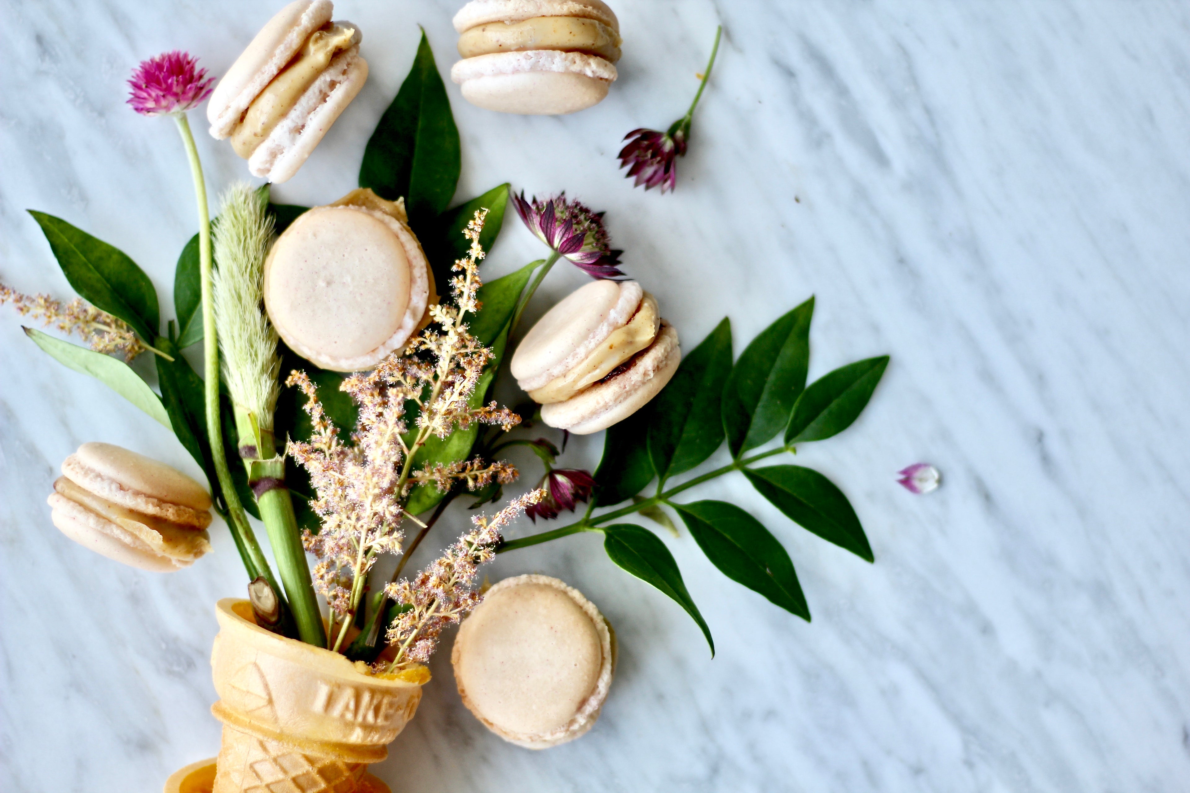 Macaron flower bouquet