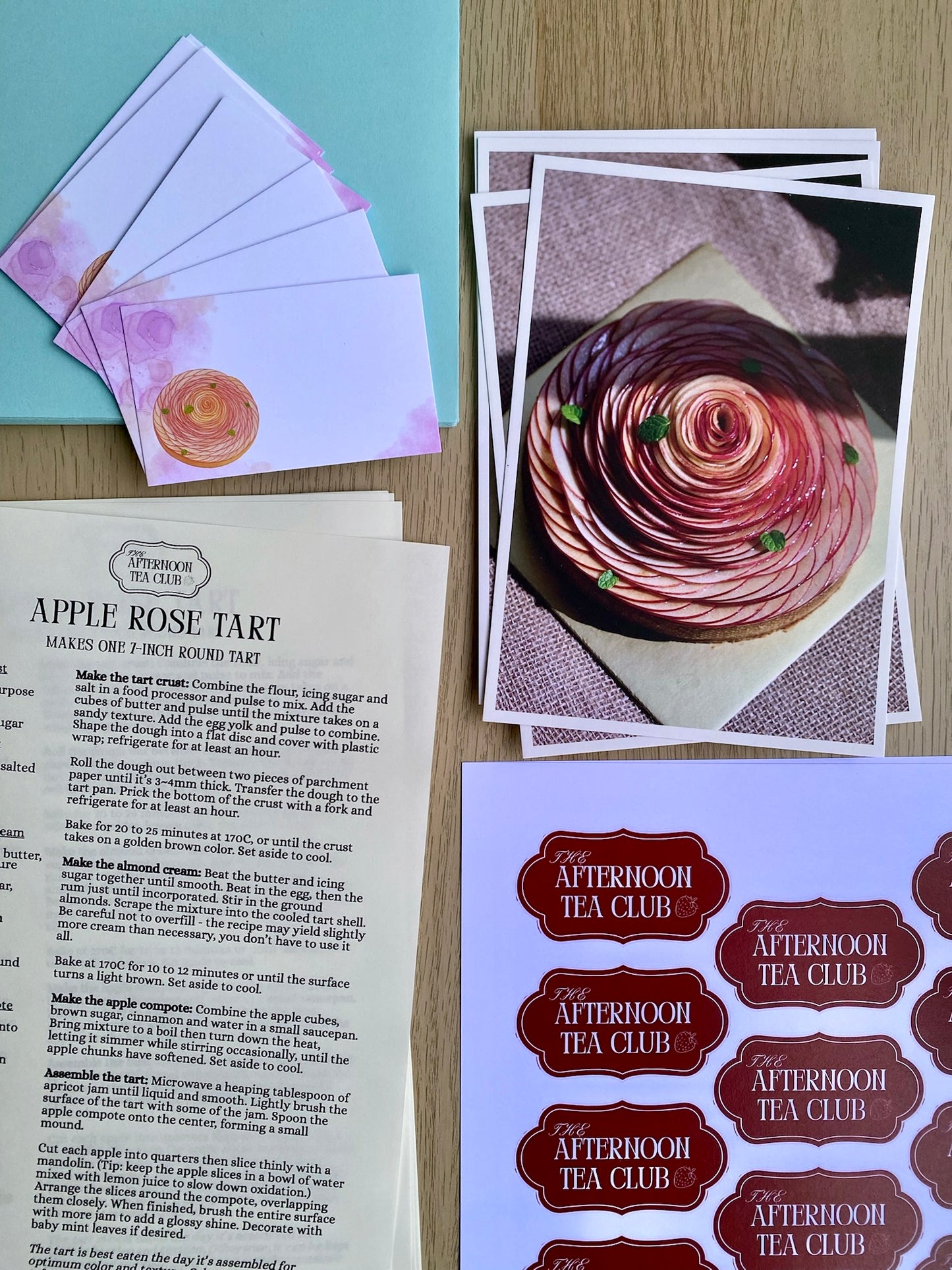 Afternoon Tea Club november subscription mail set flatlay